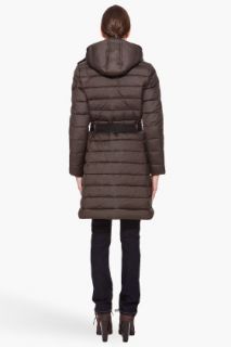 Moncler Hooded Mokacine Coat for women