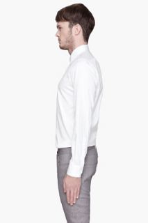 Saint Laurent White Paris Collared Shirt for men