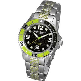 Stuhrling Original Green Midsize Regatta Valiant Diver Watch