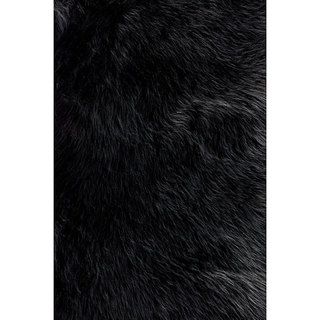Jungle Black Faux Sheepskin Rug (2 x 3)