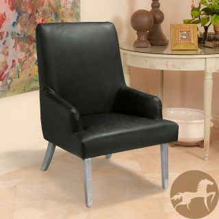 Christopher Knight Home Beluga Black Leather Chair Today $284.99