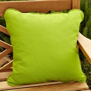 Clara Outdoor Green Throw Pillows Made with Sunbrella (Set of 2