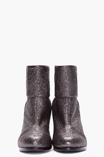 Rag & Bone Metallic Silver Newbury Ankle Boots for women