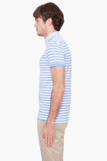 J. Lindeberg Cornflower Striped Polo for men