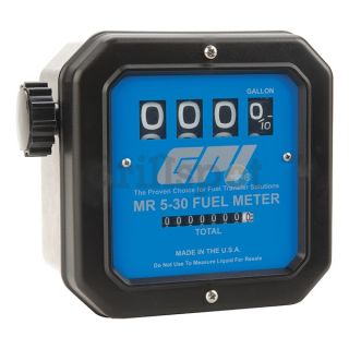 Gpi MR 5 30N G8N Flowmeter, Mechanical, 1 In, 19 to 114 LPM
