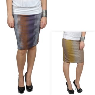 Tressa Designs Womens Stretchy Print Pattern Pencil Skirt Today $32