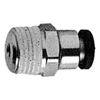 Legris 3175 56 13 1/4TubeODxR1/4 BSPT Male Stud Coupling NiPltBrass