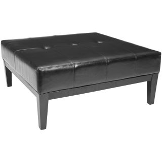 Broadway Black Leather Cocktail Ottoman Today $244.83 Sale $220.35