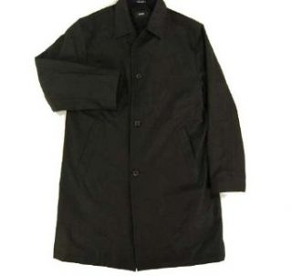 Hugo Boss Fend Black Button Down Coat Black 46R Clothing