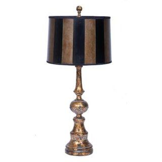 Wilmington Lamp In Ancient Gold Finish And Black And Gold