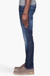 Dsquared2 Indigo Distressed Avatar Jeans for men