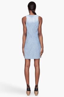 See by Chloé Pale Blue Denim Waist gathered Dress for women