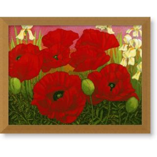 John Newcomb Poppies and White Irises Art