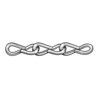 Approved Vendor 2ZDE7 Jack Chain, Single, Zinc, Sz 14, 16 Lb, 100Ft