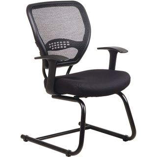 Office Star Professional Dark Air Grid Back Mesh Seat Visitors Chair