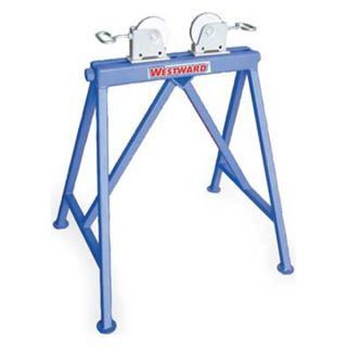 Westward 2UPX2 Adjustable Roller Stand, 23 In L, 18 In W