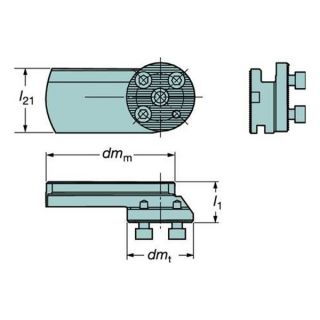 Sandvik Coromant 570 80 23 40R Large Adapter, COROTURN SL