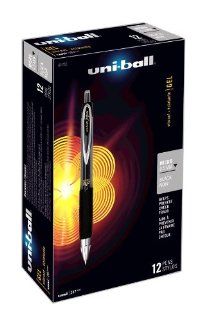 uni ball 207 Retractable Micro Point Gel Pens, 12 Black