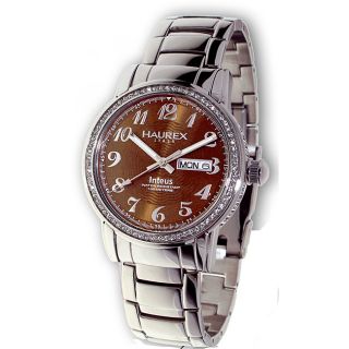 Haurex Italy Inteus Womens Crystal Watch Model # 2S276DM1