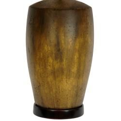 Russet Crackle Glaze Ceramic Jar Lamp (China)