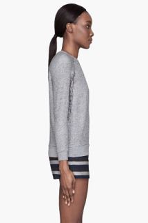 Marc By Marc Jacobs Heather Grey Win Loopback Terry Sweater for women