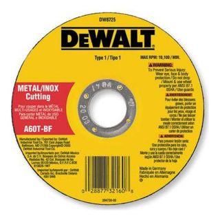 Dewalt DW8724 Cut Off Wheel, 4x0.035x5/8, AO, 60 G
