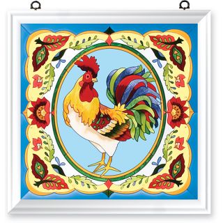Joan Baker Hand Painted French Country Rooster Art Panel Today $119