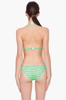 Diane Von Furstenberg Green Adisa Bikini Top for women