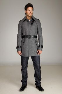 Mackage  Ethan Mix Grey Overcoat for men