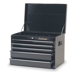 Blackhawk By Proto 92705C Tool Chest, 5 Dr, Blk, 27 In, Ball Bearing
