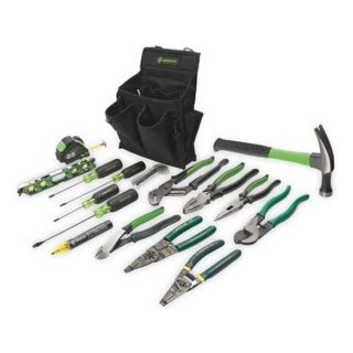 Greenlee 0159 12 Journeyman Tool Kit, 17 Pc