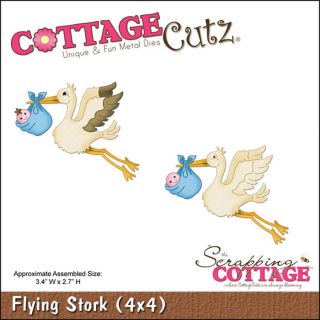 CottageCutz Die 4X4 Flying Stork