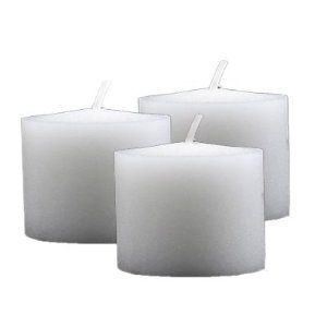 8 Hour White Unscented Votive Candles Set of 72 MADE IN