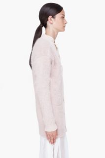 Chloe Blush Angora Blend Cardigan for women