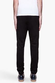 Paul Smith  Black Drawstring Pleated Trousers for men