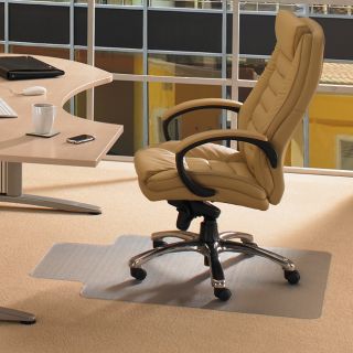 Floortex Cleartex Advantagemat 53x45 in PVC Chair Mat for Medium Pile
