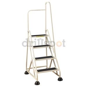 Cramer Company 1041R19 4 Step Aluminum Right Handrail Step Ladder