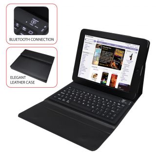 Apple iPad First Generation Pleather Folding Stand Case and Bluetooth