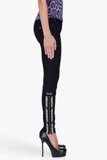 Rag & Bone Midnight Blue Embroidered Cuff Jeans for women