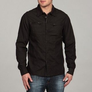 Ray Jeans Mens Dark Grey Woven Shirt