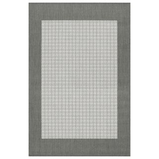 Recife Checkered Field Grey/ White Rug (76 x 109) Today $169.99