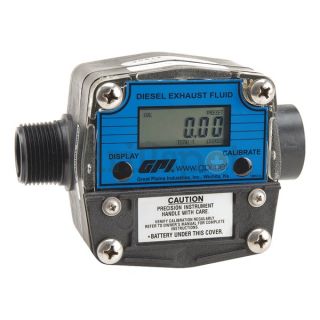 Gpi FM 300U Flowmeter, Electronic, 1 In, 2 to 20 GPM