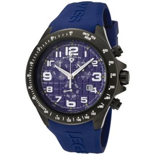 Swiss Legend Mens Eograph Violet Blue Silicon Watch