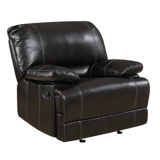 Kevin Cocoa Bonded Leather Reclining Chair