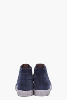 Diesel Navy Suede D 78 Sneakers for men