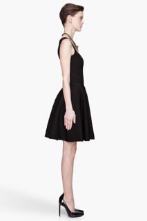 Lanvin Black Textured Stretch Dress for women