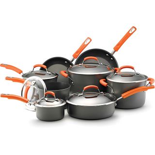 Rachael Ray II Hard anodized Nonstick 14 piece Cookware Set Today $