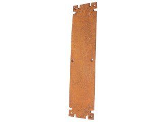 Door Push Plate Rust 11 3/4 x 3  