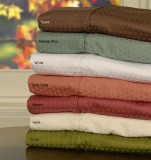 300 Thread Count Dobby Dot Combed Cotton Sheet Set