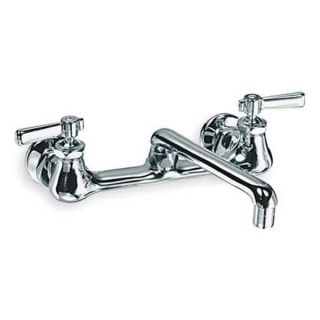Chicago Faucets 540 LDCP Kitchen Sink Faucet, Two Handle Lever